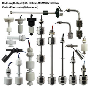 M12 블랙 플라스틱 측면 장착 수위 플로트 스위치/PP 수평 액체 레벨 센서 - Product Image 6