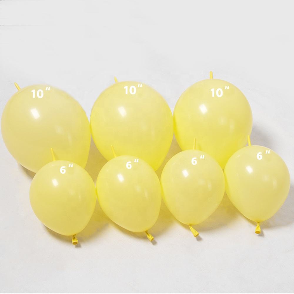 High Quality Happy Birthday Christmas Party Decorations 100% Natural Latex Single 12 Inch Link Tail Balloon