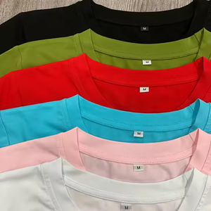 Commercio all'ingrosso con logo personalizzato in cotone bianco estivo Casual attillato da bambino Crop Top serigrafia 220 GSM Cropped t-shirt da donna - Product Image 3