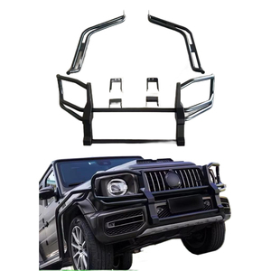 Paraurti Anteriore per <span class=keywords><strong>Mercedes</strong></span> Classe G W464 G63, Protezione Completa del Corpo in Acciaio Inox, Protezione Passaruota, Nero, Perfetta Adattabilità per Strada - Product Image 1