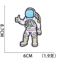 Patchs de mission spatiale de bonne qualité Fer sur patchs de fusée en tissu brodé