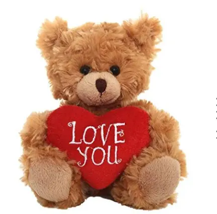 Oso de peluche con corazón, peluche de oso de peluche personalizado con corazón, para San Valentín, 2020 años, muestra gratis