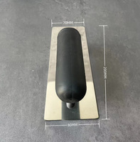 Truelle à plâtrer en acier inoxydable de haute qualité, argentée pailletée, outil de finition pour le plâtre, outils de construction