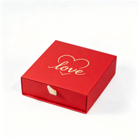 Boîte d'emballage en carton de type tiroir avec logo personnalisé, design personnalisé de haute qualité, pour cosmétiques, bijoux, boîte à tiroirs