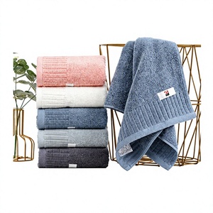 Erpsl Woven 100% Cotton Bath <b>Towel</b> 100x150cm with Hooks and Straps Skin-Friendly - Product Image 1