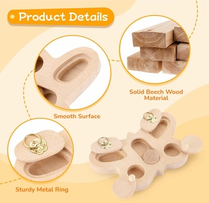 Tempat Makan Kelinci Kayu Berkualitas Tinggi Multifungsi, Tempat Makan <span class=keywords><strong>Hamster</strong></span> Kayu - Product Image 4