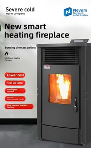 Best Price Sale Modern Wood Pellet <b>Stove</b> Burner 9.7KW Eco-Friendly Energy-Saving Lightweight Automatic Heating Bathroom - Product Image 5