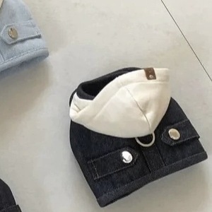 Arnés Ligero de Mezclilla para Mascotas con Gorro, Ropa de Verano para Perros y Gatos - Product Image 4