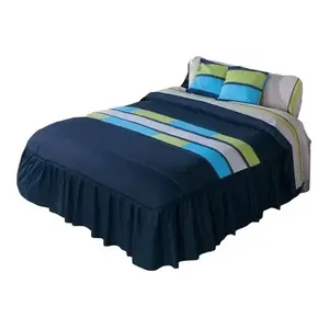 Juego de Edredón Kevin King, Tamaño King, Rayado, de Algodón, Ropa de Cama Moderna para el Hogar - Product Image 1