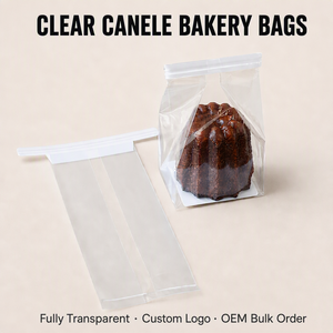Bolsas Transparentes para Galletas, Envoltorios Individuales para Galletas, Celofán Transparente Sellable, Envoltorios Grandes para Rebanadas de Pastel, <span class=keywords><strong>Brownie</strong></span>, Pan, para Guardar en la Panadería - Product Image 1