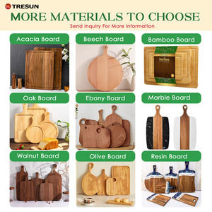 Tabla de Cortar de Madera de Acacia para Cocina, Tabla para Cortar Verduras, Carne y Frutas, Accesorio Portátil para Acampar al Aire Libre - Product Image 6