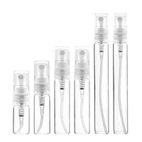 Flacon d'échantillon de parfum en verre mini 2ml 3ml 5ml 10ml, conteneur cosmétique vide avec pulvérisateur, logo personnalisé, vente en gros