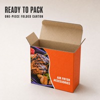 Heißluftfritteuse-Zubehör Verpackungsbox Kundenspezifisch Bedruckter Faltschachtel-Karton Großhandel OEM-Fabrik