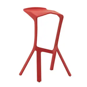 Sillas stackable Coffee high chair sedia dining room stools red tamborete stack plastico castackira stack jantar alta bancos stack bar
