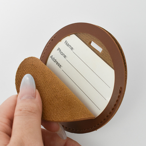 Etiqueta <span class=keywords><strong>de</strong></span> Equipaje Redonda <span class=keywords><strong>de</strong></span> Cuero con Logotipo Personalizado, Regalo <span class=keywords><strong>de</strong></span> Moda para <span class=keywords><strong>Agencia</strong></span> <span class=keywords><strong>de</strong></span> <span class=keywords><strong>Viajes</strong></span>, para Maleta - Product Image 1