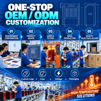 Dehumidifier Logam Industri 90L 220V Unit Kontrol Kelembapan Elektrik Layar Digital Panel Sentuh Roda Pengunci untuk Kayu