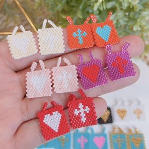 LS-C2014 gros <span class=keywords><strong>miyuki</strong></span> breloques pour bracelet collier croix <span class=keywords><strong>pendentif</strong></span> coeur <span class=keywords><strong>pendentif</strong></span> pour femmes filles - Product Image 2