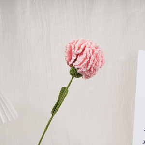 Handmade Crochet <span class=keywords><strong>Rose</strong></span> Bouquet cẩm chướng vĩnh cửu Hoa nhân tạo dệt kim dệt & vải thủ công mỹ nghệ cho ngày Valentine - Product Image 5