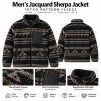 Veste d'hiver en polaire pour homme, color block, sherpa, fermeture éclair intégrale, manteau décontracté d'extérieur, OEM ODM, marque privée, fournisseur d'usine en gros