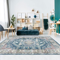 Tapis pliable lavable en chenille de style nordique, luxe léger, épais et antidérapant, motif abstrait pour salon et chambre à coucher