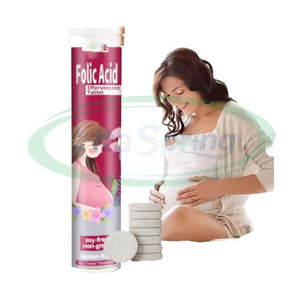 Tablet Effervescent suplemen kualitas makanan, Tablet asam folat 600mg, Tablet suplemen Kualitas Makanan Halal - Product Image 1