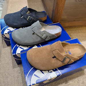 Birkenstocks Bottes de neige personnalisées en daim de vache Semelle en liège bio à enfiler Bout fermé Léger Respirant Antidérapant Confort Soutien de la voûte plantaire - Product Image 2