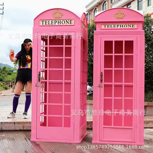 Cabina telefónica rosa <span class=keywords><strong>para</strong></span> decoración <span class=keywords><strong>de</strong></span> arte al aire libre, accesorios <span class=keywords><strong>de</strong></span> fotografía <span class=keywords><strong>para</strong></span> boda, cabina telefónica <span class=keywords><strong>de</strong></span> Londres, cabina telefónica rosa - Product Image 3