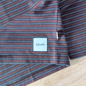เสื้อเชิ้ตแขนยาวลายทางคุณภาพสูงสำหรับผู้ชาย ผ้าฝ้าย 100% เสื้อยืดแขนยาวลำลองลายทางสำหรับผู้ชาย สไตล์ฤดูใบไม้ร่วง - Product Image 5