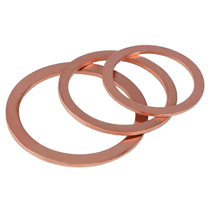 Guarnizioni CF in rame OFHC, rondelle metalliche sigillanti per vuoto ultra elevato senza ossigeno, CF16-CF350, flange di montaggio, cunei in ottone incollato liscio - Product Image 4