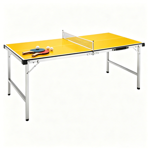 <span class=keywords><strong>Mesa</strong></span> de <span class=keywords><strong>Ping</strong></span> <span class=keywords><strong>Pong</strong></span> Portátil para Niños, Doble Uso como <span class=keywords><strong>Mesa</strong></span> de Comedor para Exteriores, <span class=keywords><strong>Mesa</strong></span> de <span class=keywords><strong>Ping</strong></span> <span class=keywords><strong>Pong</strong></span> Plegable Resistente con Rebote Estándar - Product Image 1