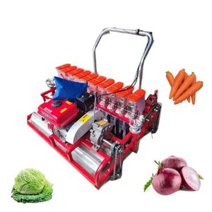 Semi-automatic Gasoline Engine Self-propelled Multi <b>Row</b> Vegetable Planter Seeder <b>Machine</b> Onion Tomatoes Seeding Sowing <b>Machine</b> - Product Image 1