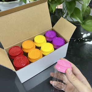 Tái Chế Pet 100Ml Soda Có Thể Lọ Kẹo Bỏng Ngô Snack Lưu Trữ Tái Sử Dụng Soda Có Thể Với Nắp - Product Image 2