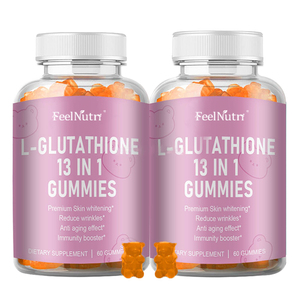 OEM Label pribadi pemutih kulit & kolagen pencerah l-glutathione Gummies suplemen kecantikan permen karet untuk dewasa - Product Image 1