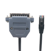 Câble adaptateur de transmission de données DB25P RJ50 10P10C, conducteur en cuivre étamé, isolation en PVC, utilisation industrielle, performance stable