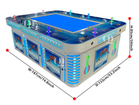 QIQU Source usine IGS Ocean King série Machine de jeu de tir de poisson 55 pouces 8 joueurs armoire rouge détachable