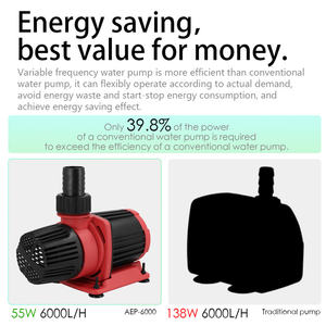 מכונת טיפול במים משאבת טבולה AC ניתנת לשליטה 12000lh זרימה שונים אקווריום משאבת בריכת דגי מים - Product Image 5