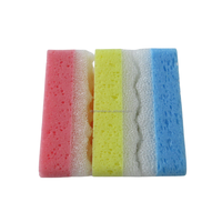 Éponge de bain et de douche en gros, grande taille, en loofah, écologique, personnalisée, bleue, en PE, pour le corps, filet exfoliant