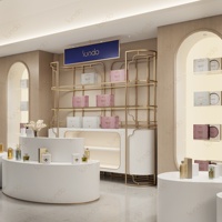 Vitrine moderne pour sacs à main, présentoir mural personnalisé en acier inoxydable, vitrines en verre pour les centres commerciaux de luxe et les magasins de détail