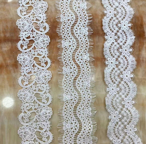 Passamaneria in pizzo bianco idrosolubile, passamaneria in cotone, <span class=keywords><strong>guipure</strong></span> in poliestere - Product Image 1