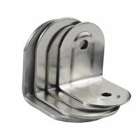 TEBAK Connecteur de verre pour garde-corps à fixation bilatérale de style moderne, charnière de verre pour salle de bain, vis de fixation d'angle pour porte