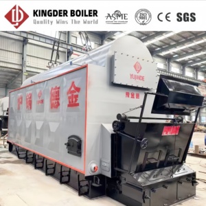 Chaudière Kingder Max. Chaudière à vapeur à grille à chaînes mobiles de 2 t/h, alimentée à la biomasse, pour la production industrielle, hautement efficace - Product Image 2