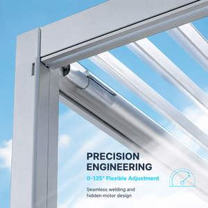 Toldos de pérgola independientes HENLIXO con apertura ajustable, techo para patio, control remoto y <span class=keywords><strong>toldo</strong></span> retráctil. - Product Image 4