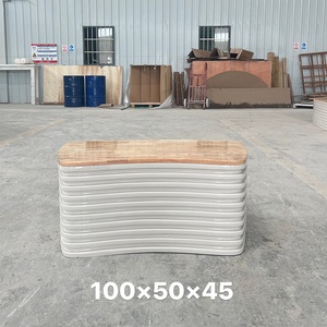 Wooden Art Seating Commercial Arc-Shaped Stools Outdoor Artistic Landscape Anti-Corrosion <b>Wood</b> Custom-Shaped Solid <b>Wood</b> <b>Slices</b> - Product Image 6