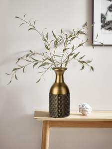 Vase à fleurs en métal résistant aux rayures de style moderne avec large ouverture pour un arrangement pratique des fleurs disponibles en Inde - Product Image 3