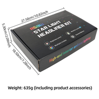 Kit de plafond Starlight RGB en fibre optique 0,5 mm, 100 bandes, éclairage d'ambiance LED pour toit de voiture, contrôle par application, fibre optique pour accessoires intérieurs de voiture