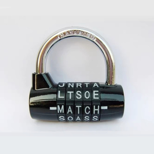 <span class=keywords><strong>Cadenas</strong></span> à combinaison de grande taille pour extérieur avec mot de passe à 5 lettres - Product Image 1