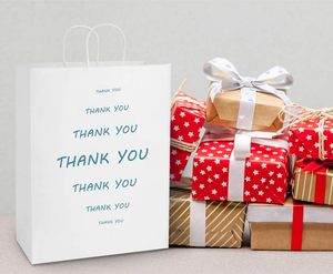 ถุงกระดาษคราฟท์ 13x7x17 ซม. สีขาว ถุงของขวัญ หูหิ้วกระดาษแบบบิด ขายส่ง จำนวนมาก สำหรับงานปาร์ตี้ ของชำร่วย ขายปลีก - Product Image 4