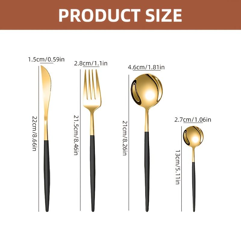 4 ชิ้น - สีดำและสีทอง