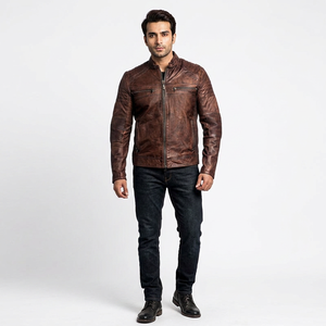 Custom Made <b>Leather</b> <b>Jacket</b> <b>Men's</b> Fashion Wear <b>Jacket</b> Customized <b>Leather</b> <b>Jacket</b> Slim Handsome <b>jacket</b> for <b>men</b> - Product Image 1