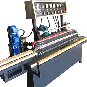 Machine de polissage de bordure de meulage de bord de verre automatique horizontale polisseuse de verre avec 4 moteurs de machines de traitement du verre